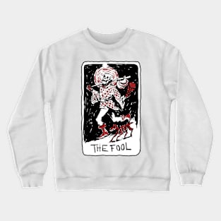 The Fool Skeleton Tarot Card Crewneck Sweatshirt